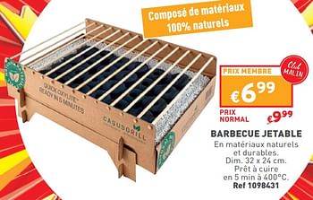 Promotions Barbecue jetable - Produit maison - Trafic  - Valide de 15/05/2024 à 19/05/2024 chez Trafic