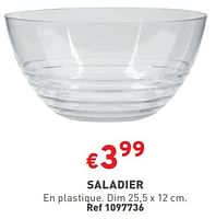 Promotions Saladier - Produit maison - Trafic  - Valide de 15/05/2024 à 19/05/2024 chez Trafic