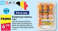 Promotions Brochette pour barbecue - Produit maison - Aldi - Valide de 20/05/2024 à 26/05/2024 chez Aldi