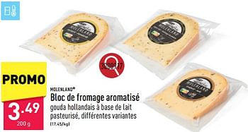 Promotions Bloc de fromage aromatisé - MOLENLAND - Valide de 20/05/2024 à 26/05/2024 chez Aldi