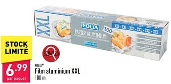 Promotions Film aluminium xxl - FOLIA - Valide de 20/05/2024 à 26/05/2024 chez Aldi