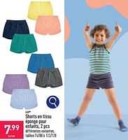 Promotions Shorts en tissu éponge pour enfants - L&D - Valide de 20/05/2024 à 26/05/2024 chez Aldi