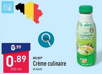 Promotions Crème culinaire - MELRO - Valide de 20/05/2024 à 26/05/2024 chez Aldi