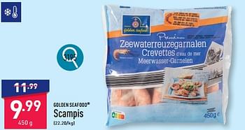 Promotions Scampis - Golden Seafood - Valide de 20/05/2024 à 26/05/2024 chez Aldi