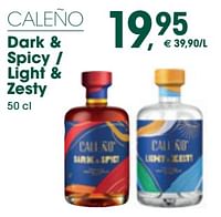 Caleño dark + spicy light + zesty-Caleño