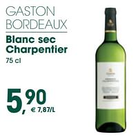 Gaston bordeaux blanc sec charpentier-Witte wijnen