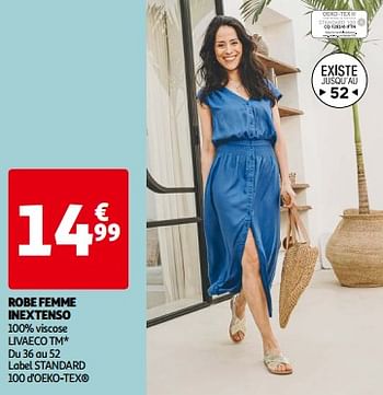 Promoties Robe femme inextenso - Inextenso - Geldig van 14/05/2024 tot 21/05/2024 bij Auchan