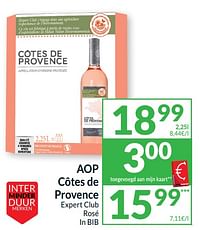 Aop côtes de provence expert club rosé-Rosé wijnen
