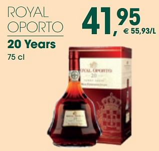 Promoties Royal oporto 20 years - Royal Oporto - Geldig van 10/05/2024 tot 19/05/2024 bij Prik & Tik