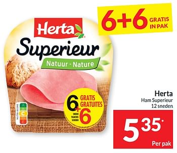 Promoties Herta ham superieur - Herta - Geldig van 14/05/2024 tot 20/05/2024 bij Intermarche