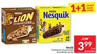 Promoties Nestlé ontbijtgranen of graanrepen - Nestlé - Geldig van 14/05/2024 tot 20/05/2024 bij Intermarche