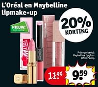 Promotions Maybelline lipgloss lifter plump - Maybelline - Valide de 14/05/2024 à 26/05/2024 chez Kruidvat
