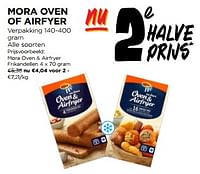 Promoties Mora oven + airfryer frikandellen - Mora - Geldig van 15/05/2024 tot 21/05/2024 bij Jumbo