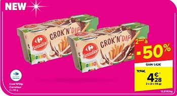 Promotions Crok’n’dip carrefour - Produit maison - Carrefour  - Valide de 15/05/2024 à 27/05/2024 chez Carrefour