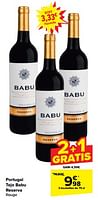 Promotions Portugal tejo babu reserva rouge - Vins rouges - Valide de 15/05/2024 à 27/05/2024 chez Carrefour