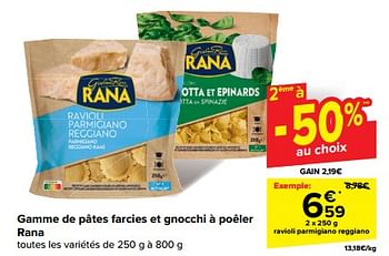 Promotions Ravioli parmigiano reggiano - Giovanni rana - Valide de 15/05/2024 à 27/05/2024 chez Carrefour