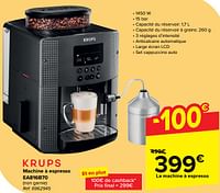 Promotions Krups machine à espresso ea816b70 - Krups - Valide de 15/05/2024 à 27/05/2024 chez Carrefour