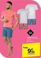 Promotions Pyjashort homme - Tex - Valide de 15/05/2024 à 27/05/2024 chez Carrefour