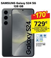 Promotions Samsung galaxy s24 5g 128 gb - Samsung - Valide de 15/05/2024 à 27/05/2024 chez Carrefour