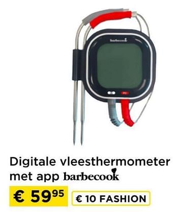 Promoties Digitale vleesthermometer met app barbecook - Barbecook - Geldig van 09/05/2024 tot 20/05/2024 bij Molecule