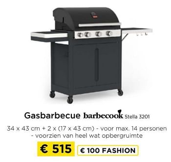 Promoties Gasbarbecue barbecook stella 3201 - Barbecook - Geldig van 09/05/2024 tot 20/05/2024 bij Molecule
