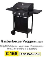 Promoties Gasbarbecue vaggan ce appro - Vaggan - Geldig van 09/05/2024 tot 20/05/2024 bij Molecule