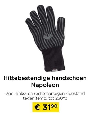 Promoties Hittebestendige handschoen napoleon - Napoleon - Geldig van 09/05/2024 tot 20/05/2024 bij Molecule