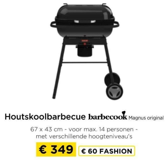 Houtskoolbarbecue barbecook magnus original-Barbecook