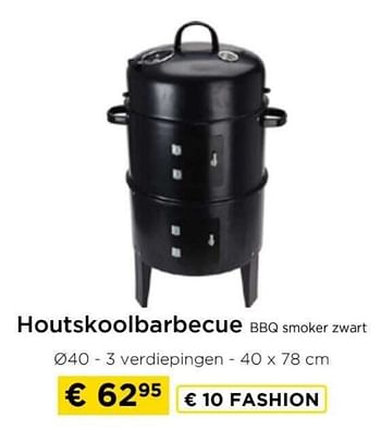 Promoties Houtskoolbarbecue bbq smoker zwart - Huismerk - Molecule - Geldig van 09/05/2024 tot 20/05/2024 bij Molecule
