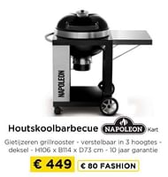 Promoties Houtskoolbarbecue napoleon kart - Napoleon - Geldig van 09/05/2024 tot 20/05/2024 bij Molecule