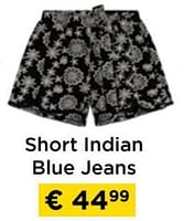 Promoties Short indian blue jeans - Indian Blue Jeans - Geldig van 09/05/2024 tot 20/05/2024 bij Molecule