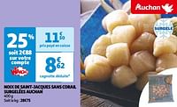 Noix de saint-jacques sans corail surgelées auchan-Huismerk - Auchan