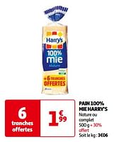 Promoties Pain 100% mie harry`s - Harry's - Geldig van 14/05/2024 tot 21/05/2024 bij Auchan