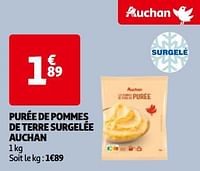 Purée de pommes de terre surgelée auchan-Huismerk - Auchan