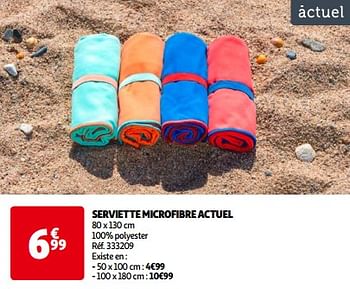 Promotions Serviette microfibre actuel - Actuel - Valide de 14/05/2024 à 21/05/2024 chez Auchan Ronq