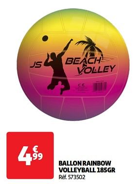 Promotions Ballon rainbow volleyball - Produit Maison - Auchan Ronq - Valide de 14/05/2024 à 15/07/2024 chez Auchan Ronq