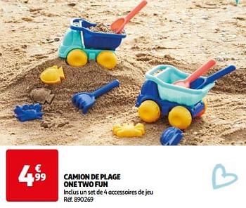 Promotions Camion de plage one two fun - One two fun - Valide de 14/05/2024 à 15/07/2024 chez Auchan Ronq