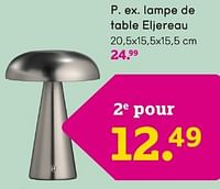 Promotions Lampe de table eljereau - Produit maison - Leen Bakker - Valide de 12/05/2024 à 26/05/2024 chez Leen Bakker