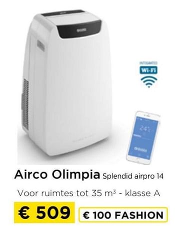 Promoties Airco olimpia splendid airpro 14 - Huismerk - Molecule - Geldig van 09/05/2024 tot 20/05/2024 bij Molecule
