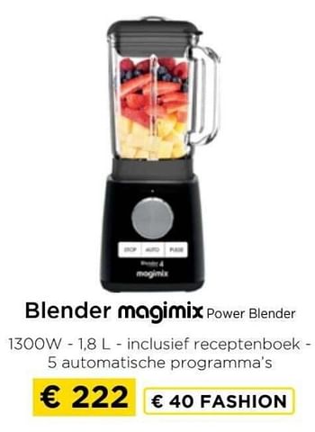 Promoties Blender magimix power blender - Magimix - Geldig van 09/05/2024 tot 20/05/2024 bij Molecule