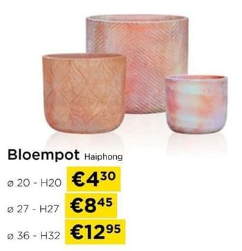 Promoties Bloempot haiphong - Huismerk - Molecule - Geldig van 09/05/2024 tot 20/05/2024 bij Molecule