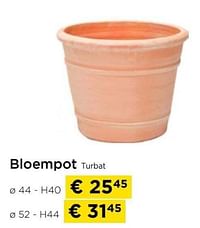 Bloempot turbat-Huismerk - Molecule