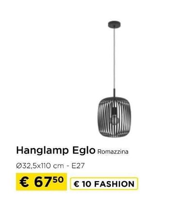 Promoties Hanglamp eglo romazzina - Eglo - Geldig van 09/05/2024 tot 20/05/2024 bij Molecule