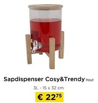 Sapdispenser cosy+trendy hout-Cosy & Trendy