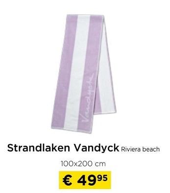 Promoties Strandlaken vandyck riviera beach - vandyck - Geldig van 09/05/2024 tot 20/05/2024 bij Molecule