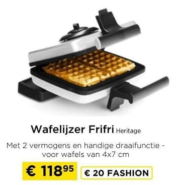 Promoties Wafelijzer frifri heritage - FriFri - Geldig van 09/05/2024 tot 20/05/2024 bij Molecule