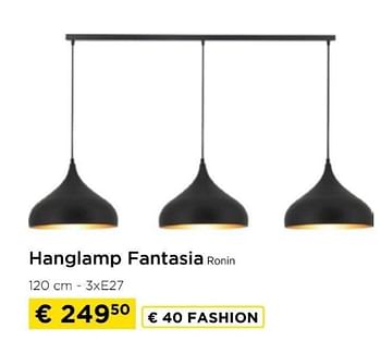 Promoties Hanglamp fantasia ronin - Fantasia - Geldig van 09/05/2024 tot 20/05/2024 bij Molecule