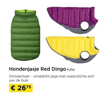 Promoties Hondenjasje red dingo puffer - red dingo - Geldig van 09/05/2024 tot 20/05/2024 bij Molecule