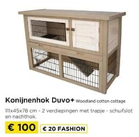 Konijnenhok duvo+ woodland cotton cottage-Duvoplus