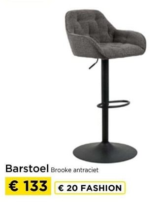 Promoties Barstoel brooke antraciet - Huismerk - Molecule - Geldig van 09/05/2024 tot 20/05/2024 bij Molecule
